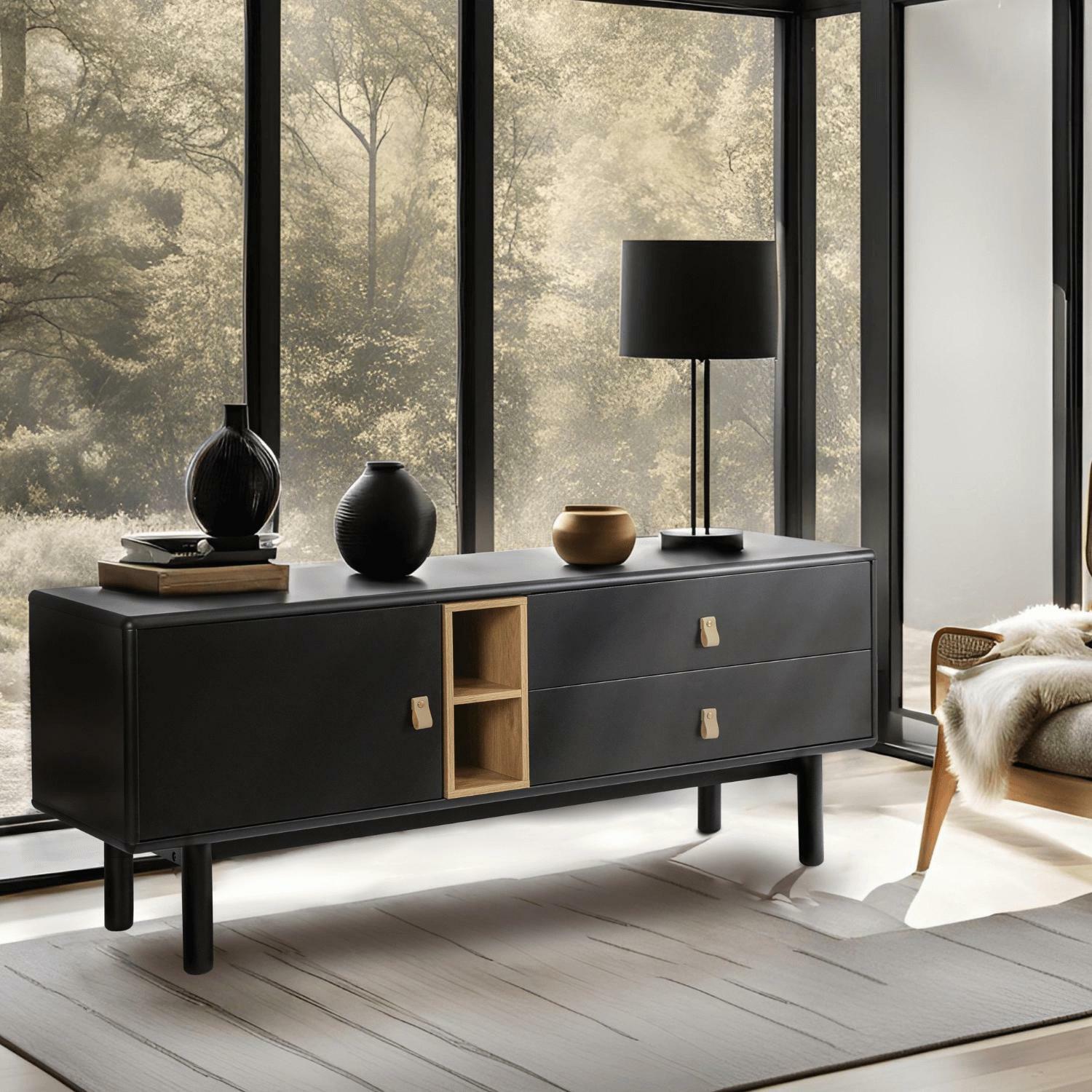 Masă TV Apogeo (negru) 