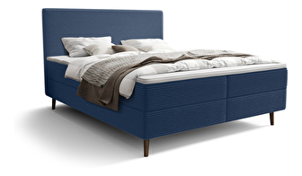 Egyszemélyes ágy 120 cm Napoli Comfort (kék) (ágyráccsal, tárolóhellyel)