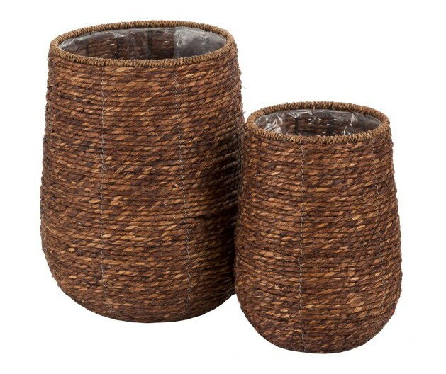 Kvetináč Jolipa Stojací (29x29x45cm) (Hnedá) (2ks)