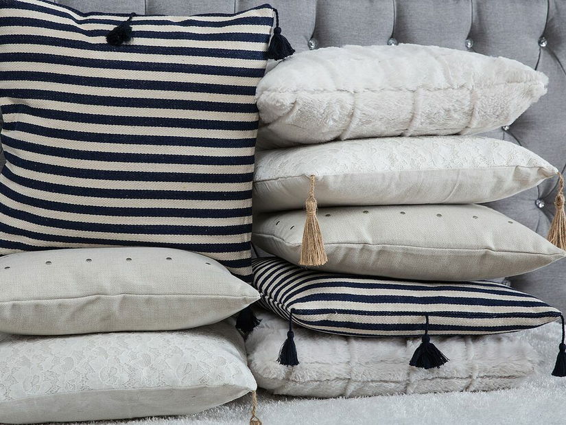 Set 2 kom. jastuka 45 x 45 cm ANIRA (plava)