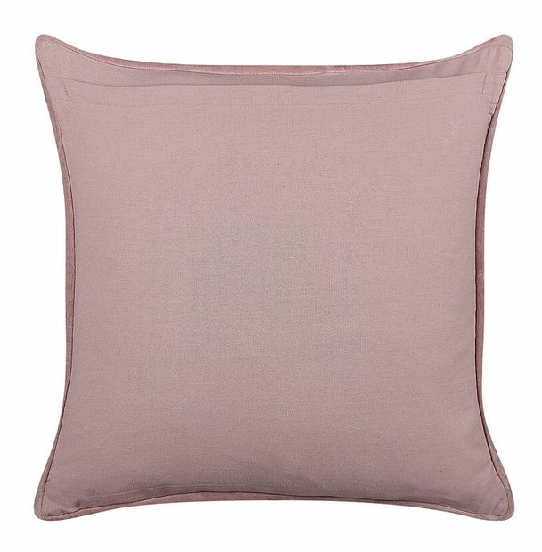 Sada 2 ozdobných vankúšov 45 x 45 cm Roma (ružová)
