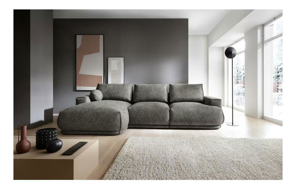 Sarokkanapé Dita (B) (szürke + fekete) 