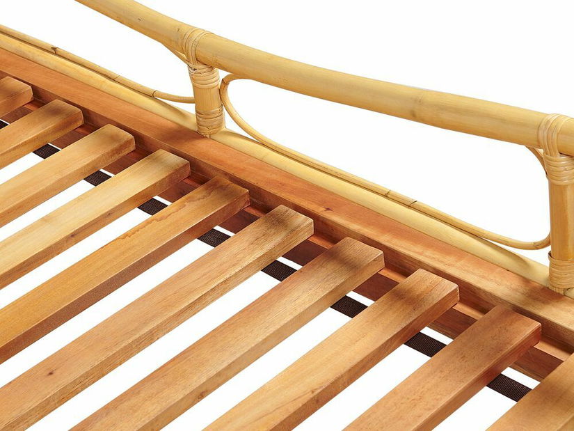 Manželská posteľ 140 cm Dori (svetlé drevo) (s roštom)