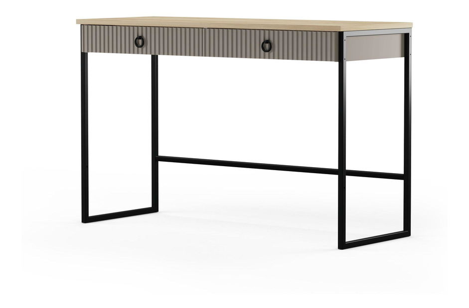 Masă de toaletă Demandaron (taupe + stejar silverjack) 