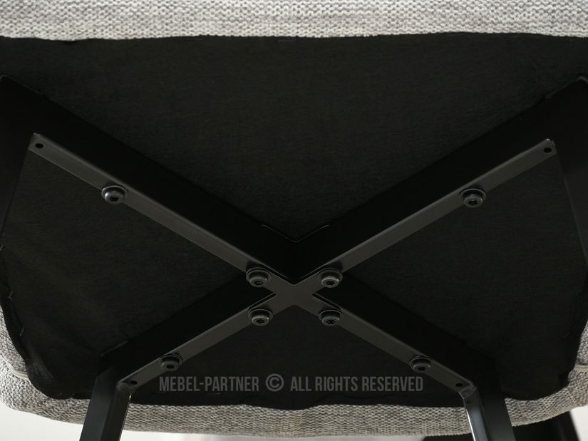 Stolica Carl (siva + zlatna)