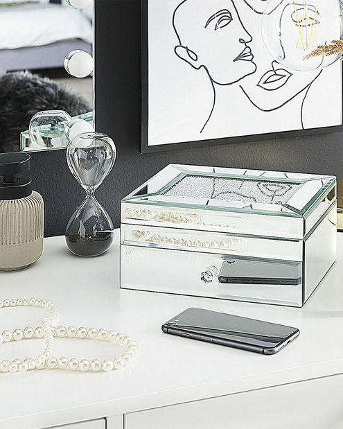 Skrinka na bižutériu Kyrie (strieborná)