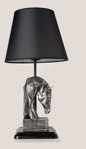 Stolna lampa Horsalosso 2 (crna + srebrna)