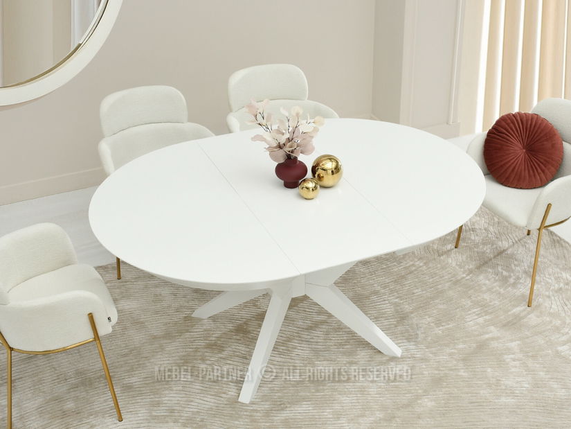 Masă sufragerie Viajaban (alb)