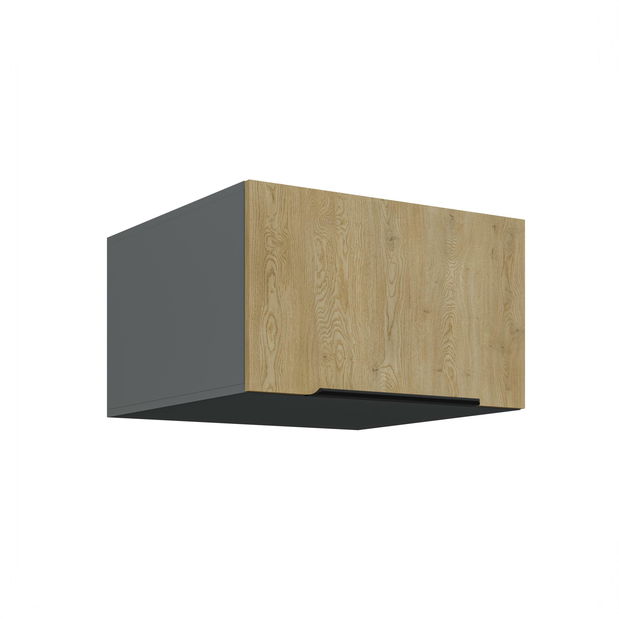 Felső konyhaszekrény Carminia 60 NAGU-36 1F (cremona tölgy + antracit)