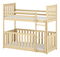 Dječji krevet 90 x 200 cm Cristine (s podnicom i prostorom za odlaganje) (borovina)