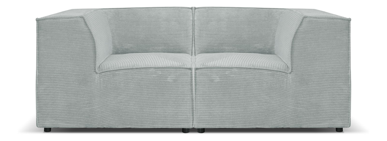 Pohovka dvojsedačka Cuboid R (sivá)