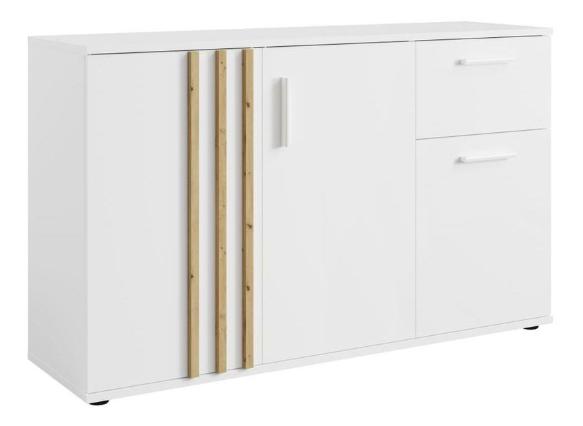 Komód Tullin 2 (fehér + artisan tölgy)