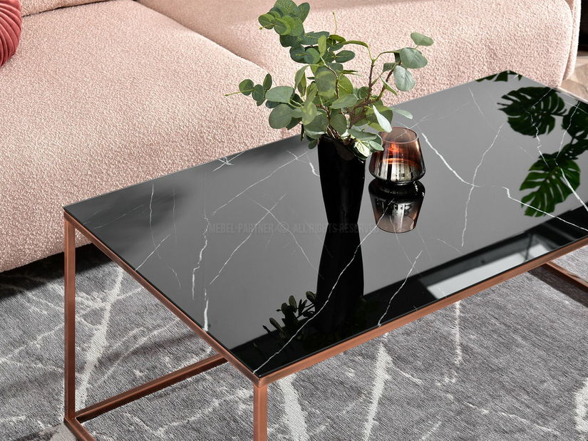 Stolić za kavu Bella Xl (crni mramor + bakar)