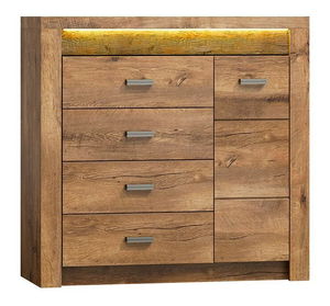 Comodă Nadenas N17 (Arin deschis) (cu iluminat LED)