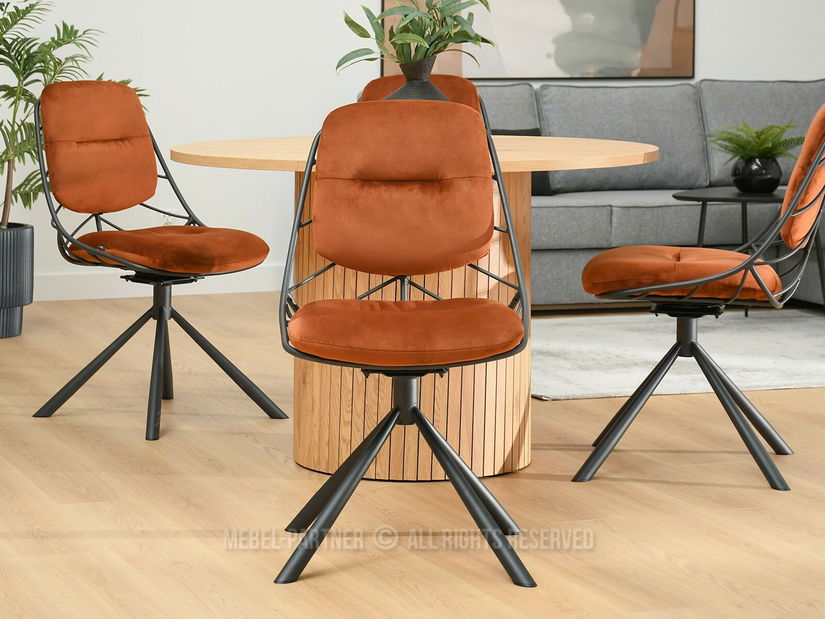 Scaun Brooklyn (cupru + negru)