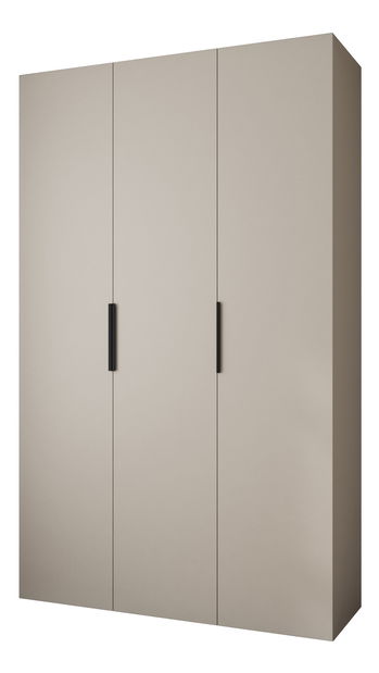 Ruhásszekrény 150 cm Carmela 40-4 (kasmír + fekete)