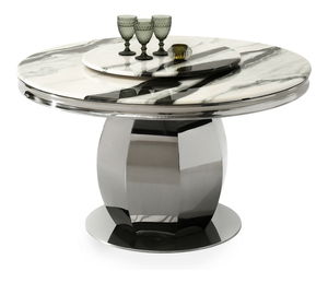 Jedálenský stôl Incidira (mramor + čierna)