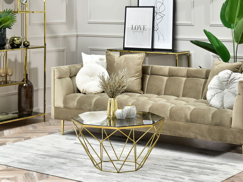 Stolić za kavu Maltez (zlatna)