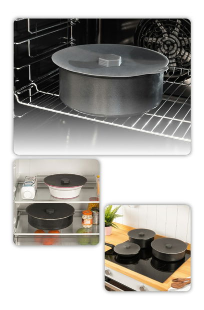 Set organizatoare (3 buc.) Bory (antracit)