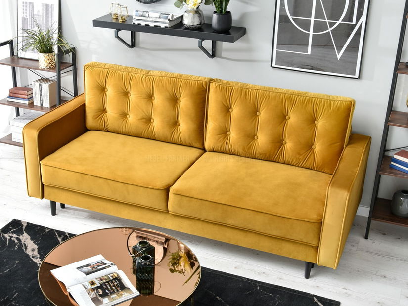 Kétszemélyes kanapé Legacion (fekete)