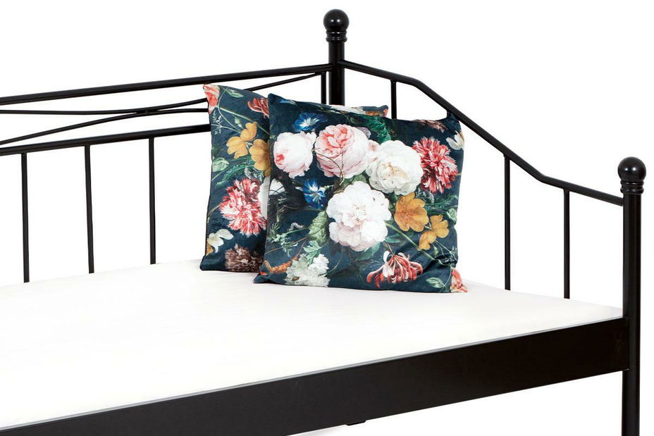 Fém ágy 90x200 Bakarissa (matt fekete)