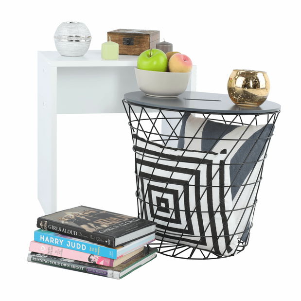 Príručný stolík Bana typ 3 (grafit + čierna)