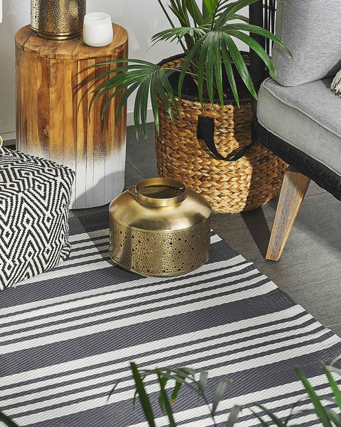 Covor 120x180 cm DIALA (polipropilenă) (negru)