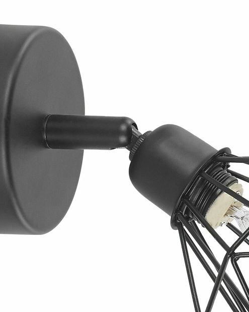 Set 2 ks nástenného osvetlenia Erick (čierna)