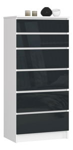 Komoda Kalista III (lesk grafit)