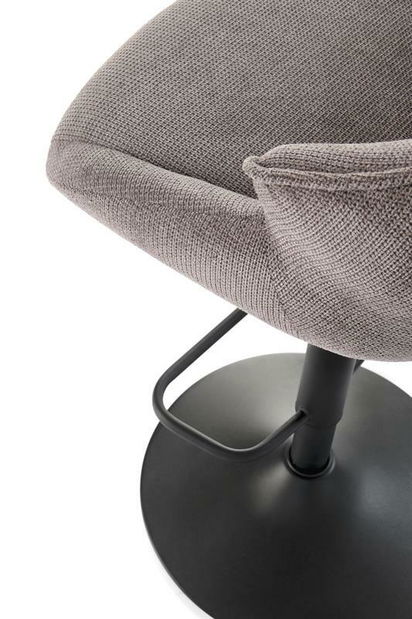 Barová stolička Halmark (čierna + sivá)