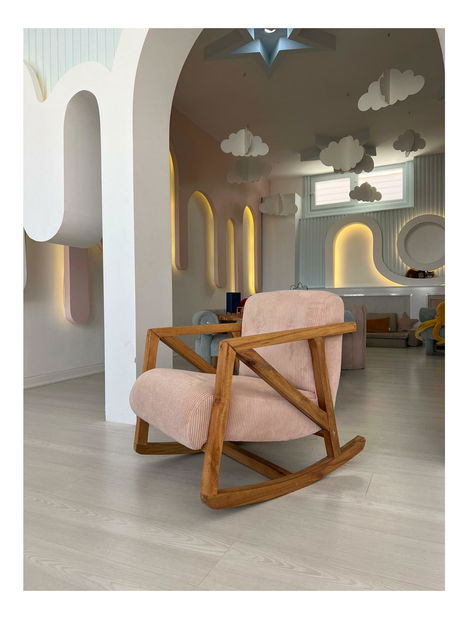 Hojdacie kreslo Nena (ružová)