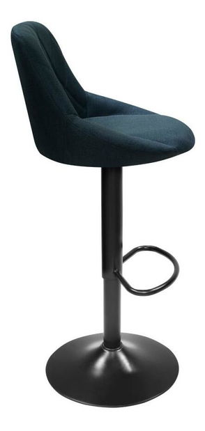 Scaun tip bar Teken (albastru închis + negru) 