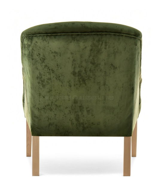 Relax fotel Roseile (zöld + tölgy)