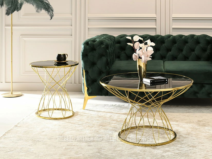 Stolić za kavu Favorezcan (crna + zlatna)