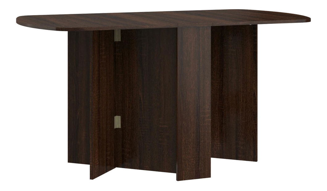 Masă de sufragerie extensibilă Elston 2 (stejar sonoma închis) (pentru 4 până la 6 persoane)