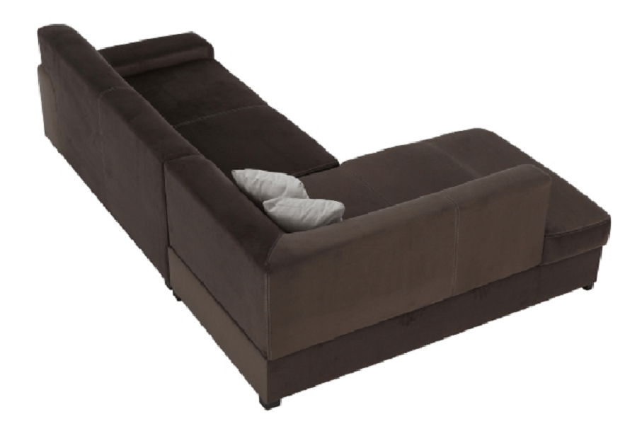 Rohová sedačka Milenna (hnedá) (L)