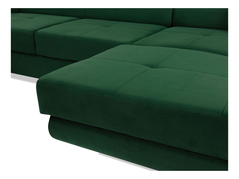 Kutna garnitura U Terazuro Bis S (zelena) (s prostorom za odlaganje) (L)