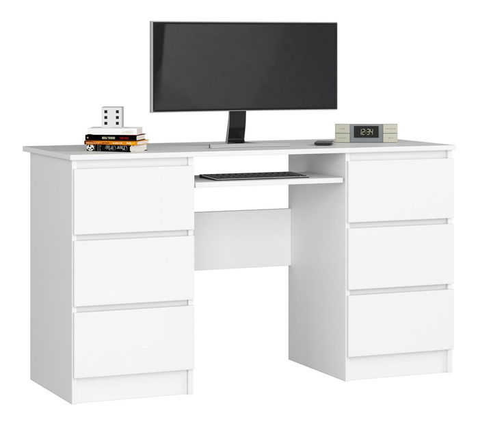 Masă PC Behati (alb)