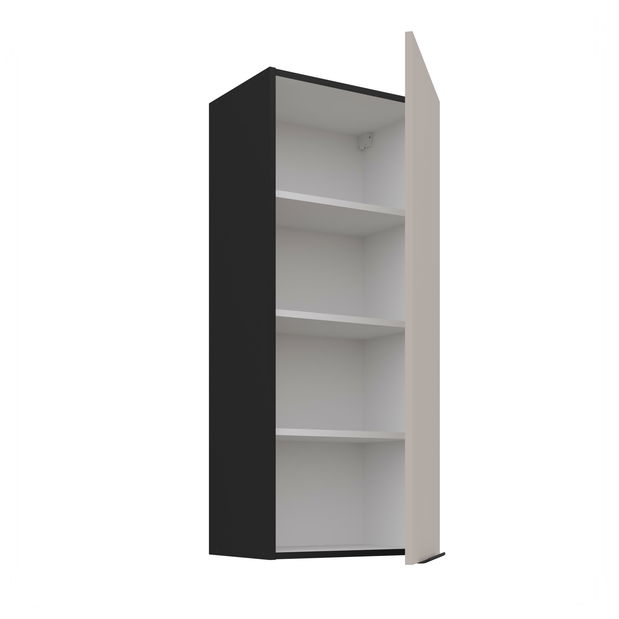 Horná kuchynská skrinka Aaron 45 G-108 1F (čierna matná + kašmír)