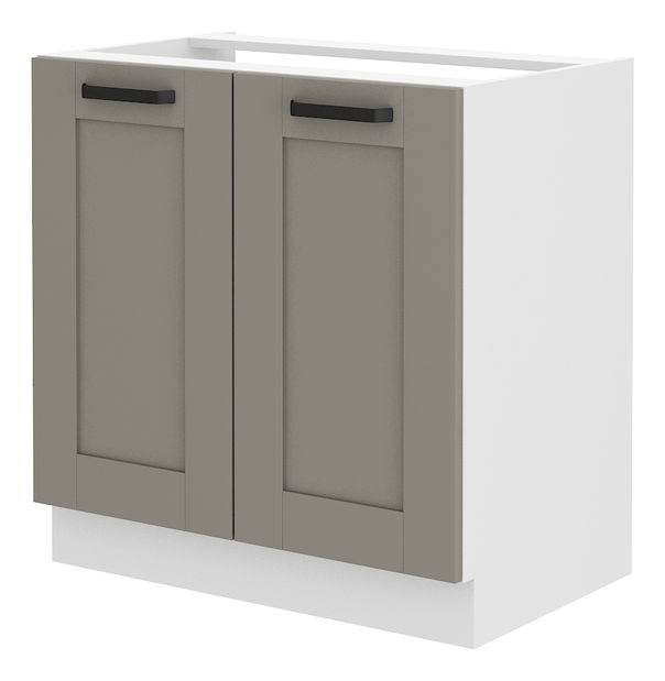 Donji kuhinjski ormarić ispod sudopera Lucid 80 ZL 2F BB (claygrey + bijela)