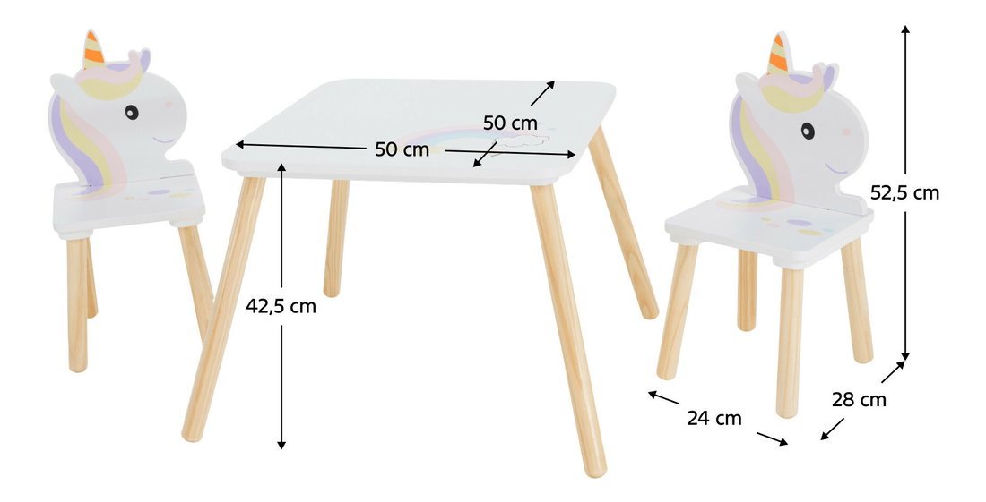 Detský set 1+2 Savia Typ 1 (biela + prírodná)