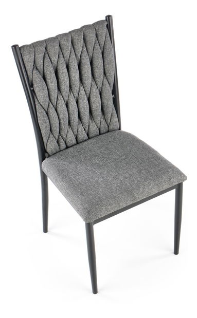 Scaun de sufragerie Kulus (gri + negru)