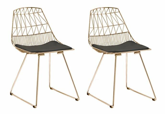 Set 2 buc. scaune pentru sufragerie Harlem (auriu) *vânzare stoc