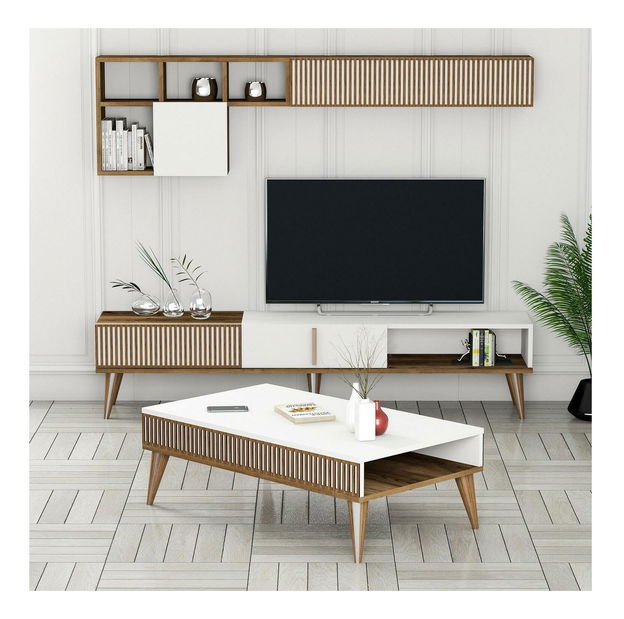 Set mobilier living Millano 1 (nuc + alb)