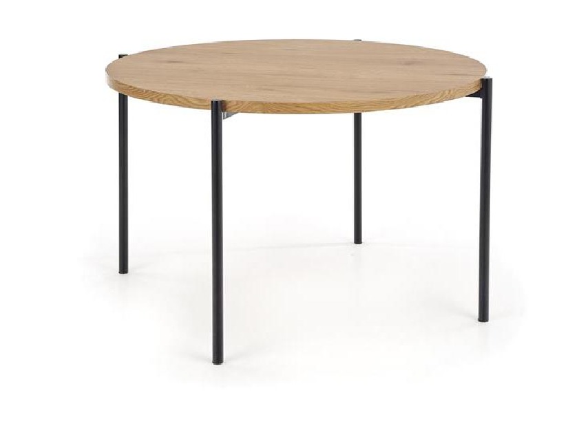 Blagovaonski stol Marig (prirodno drvo + crna)