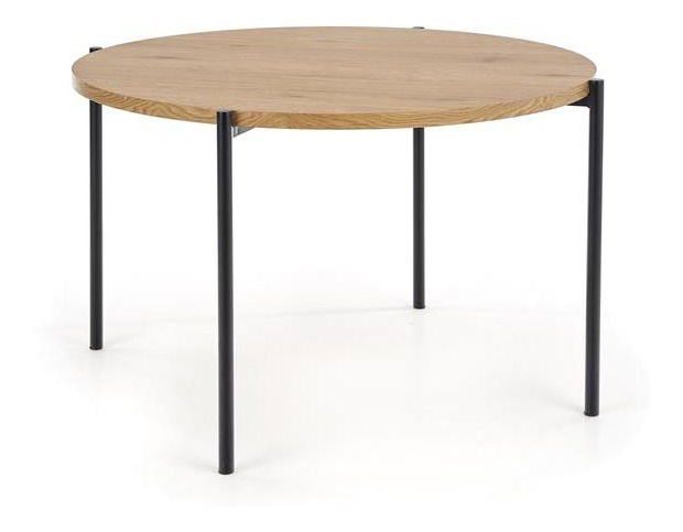 Étkezőasztal Marig (természetes fa + fekete)