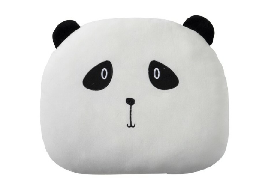 Vankúš Jolipa Panda Crush (43x43x0cm) (Biela)