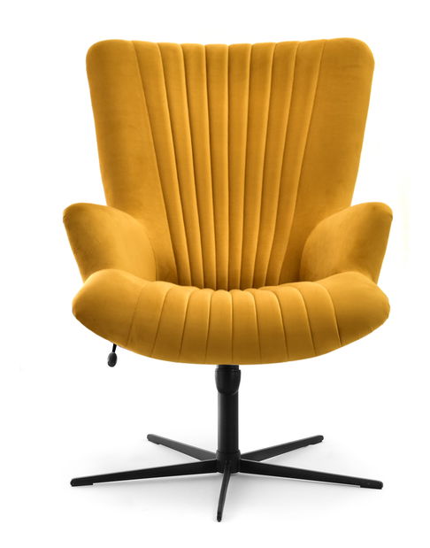 Relaxačné kreslo Elesenta (medová + čierna)