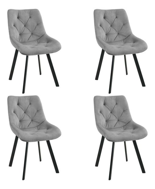 Set 4 ks. jedálenských stoličiek Jardines (sivá)