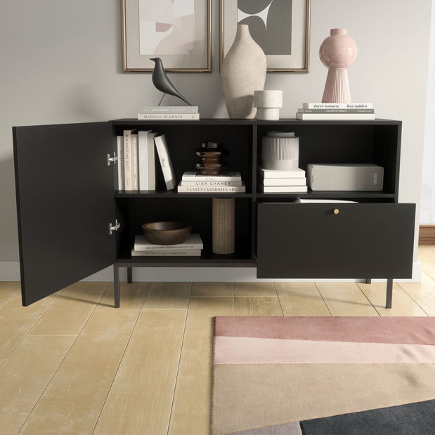 Komoda Loyd (čierna matná)